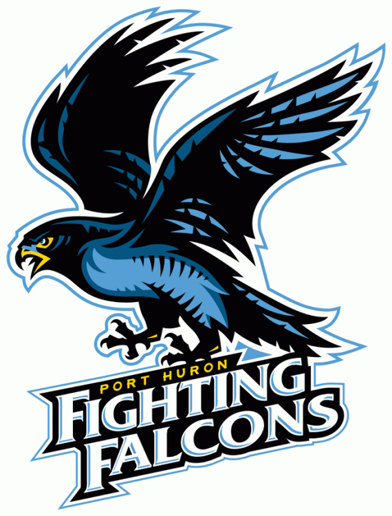 port huron fighting falcons 2010 11-pres primary logo iron on transfers for T-shirts